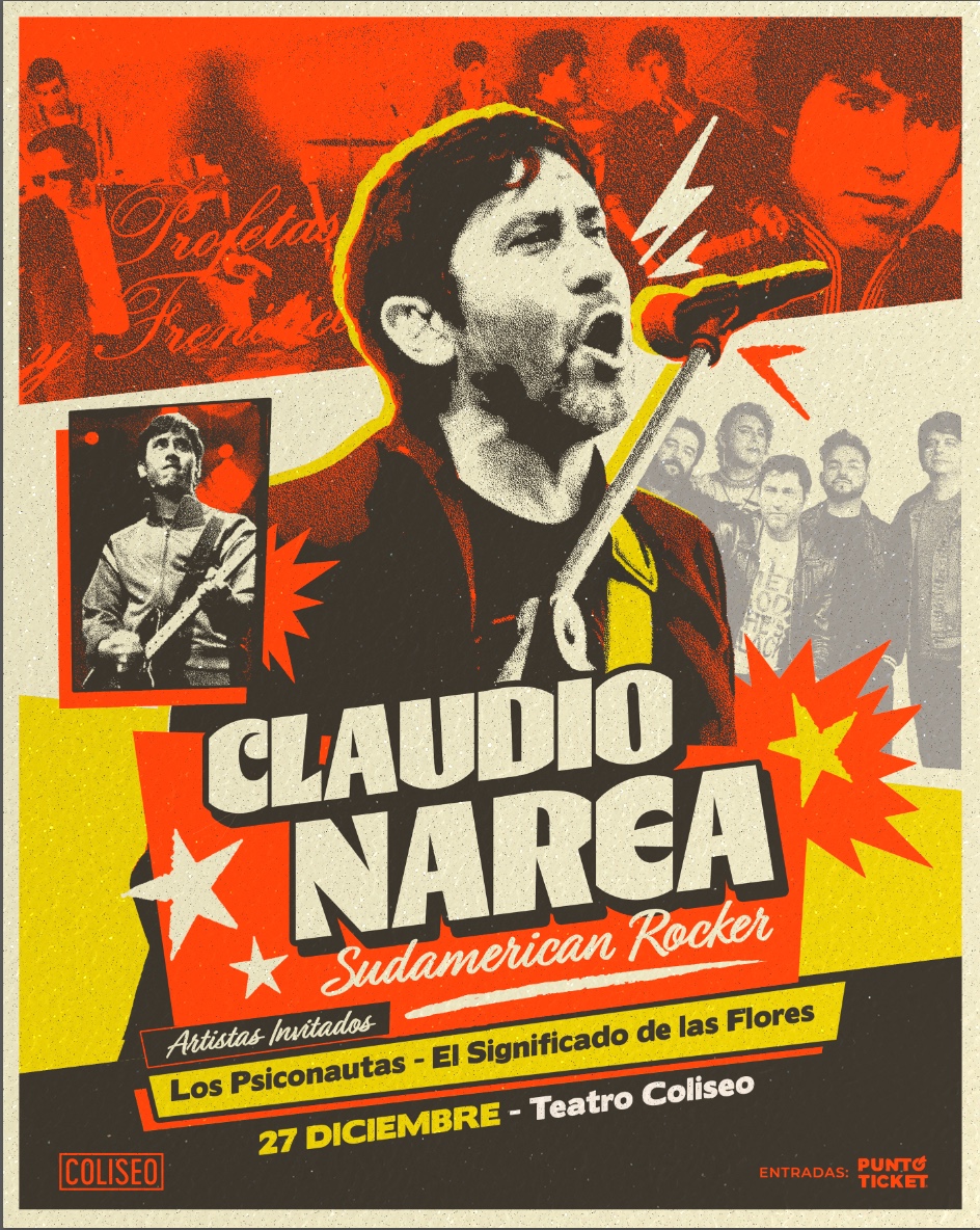Yo soy Sudamerican Rocker: Claudio Narea tocará en vivo con fans de 12 a 18 años
